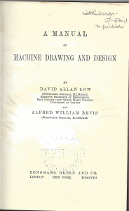 Manual of Machine Drawing & Design